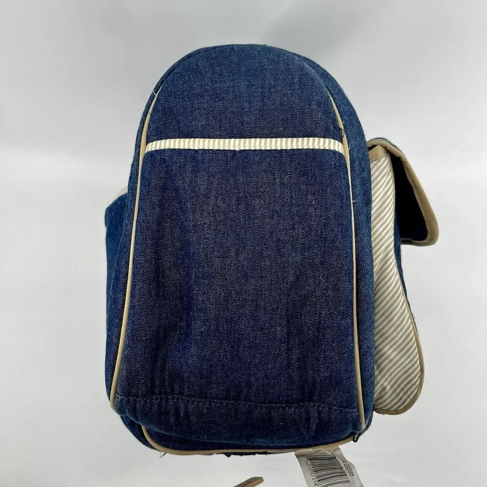 VTG OshKosh B'gosh Dark Denim Diaper Bag 90s Y2K Rare Collectors Duffel Tote